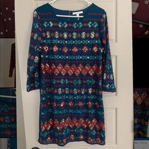 Piperlime Teal Dress Size Medium